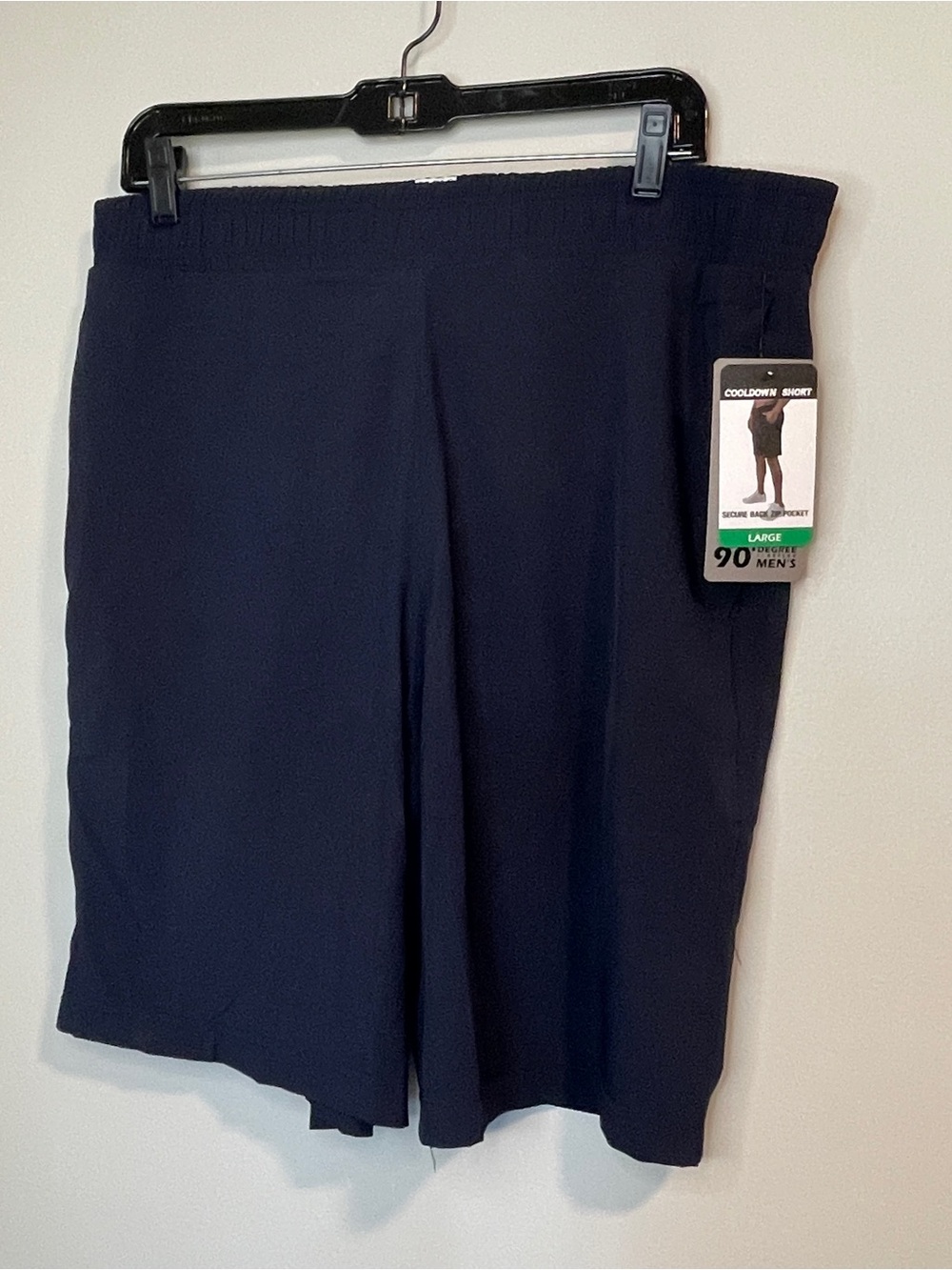 90 Degree By Reflex Men's Dark Navy Athletic Shorts with Side Pocket